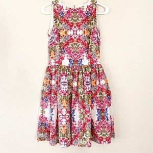 Maggy London Floral Sleeveless Fit & Flare Dress